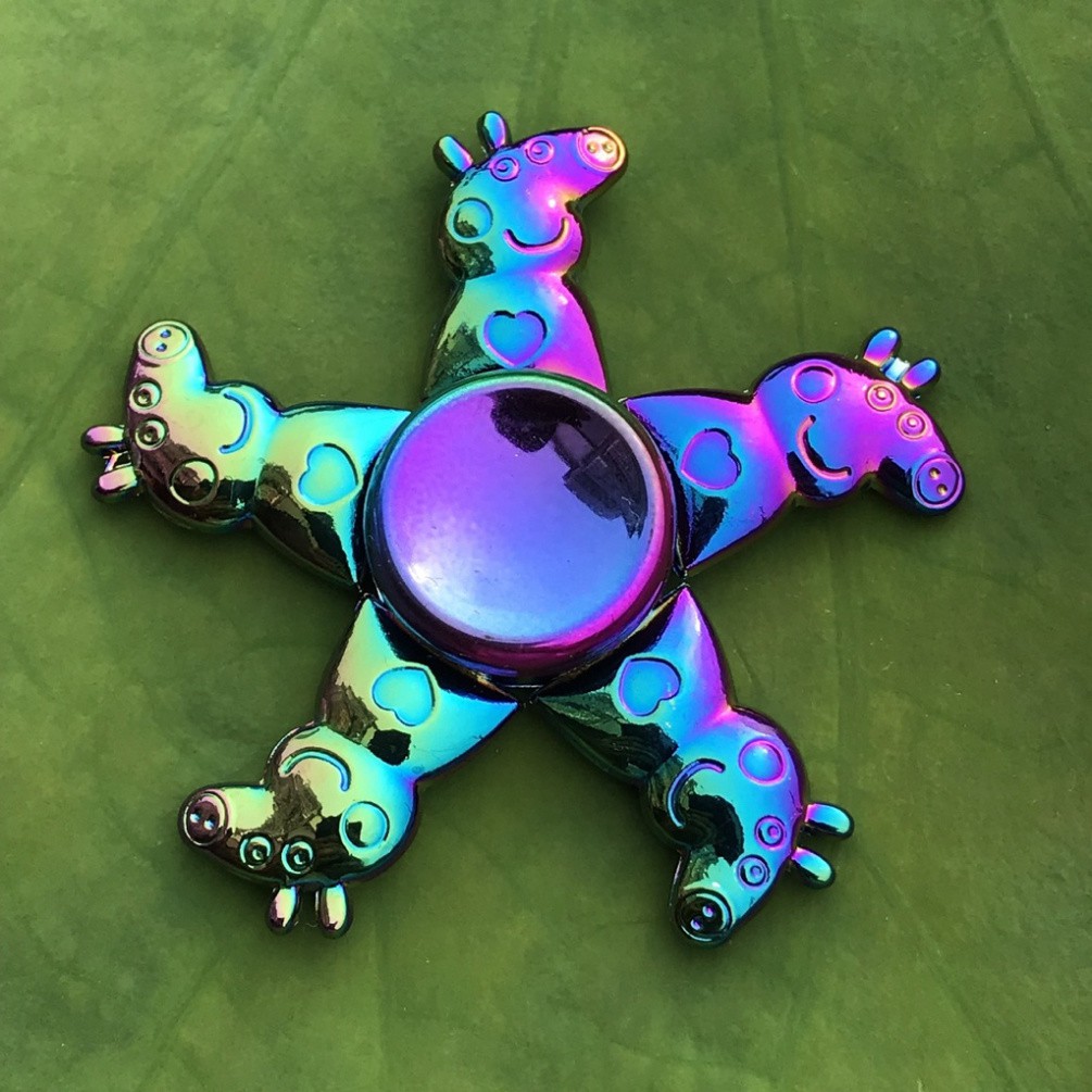 CON QUAY SPINNER TRÒN KIM LOẠI ĐỘI TRƯỞNG MỸ NGƯỜI NHỆN GRADIENT Rubik Kim loại chơi giải trí giá rẻ