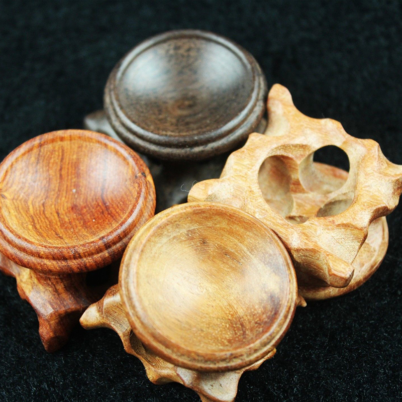 Đế Gỗ Trưng Bày Quả Cầu Pha Lê Đường Kính 3cm