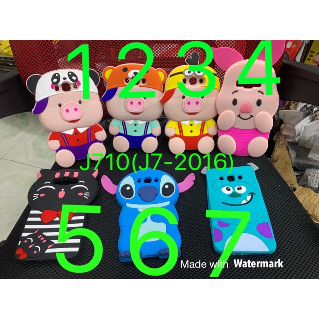 Ốp lưng samsung J7 (2016)/ J710 dẻo thú cute
