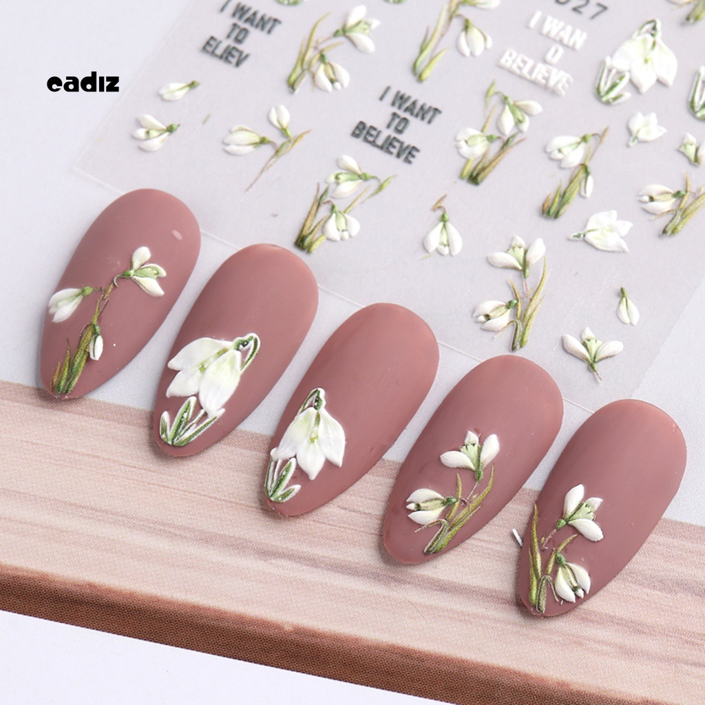 Phụ Kiện Trang Trí Móng Tay Siêu Nhẹ Hình Hoa Tulip Dễ Thương