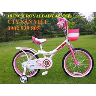 XE ĐẠP TRẺ EM 18 INCH ROYALBABY JENNY CÔNG CHÚA cho bé 5 đến 9 tuổi cam kết chính hãng, giao hàng tận nhà LH Ngay ạ