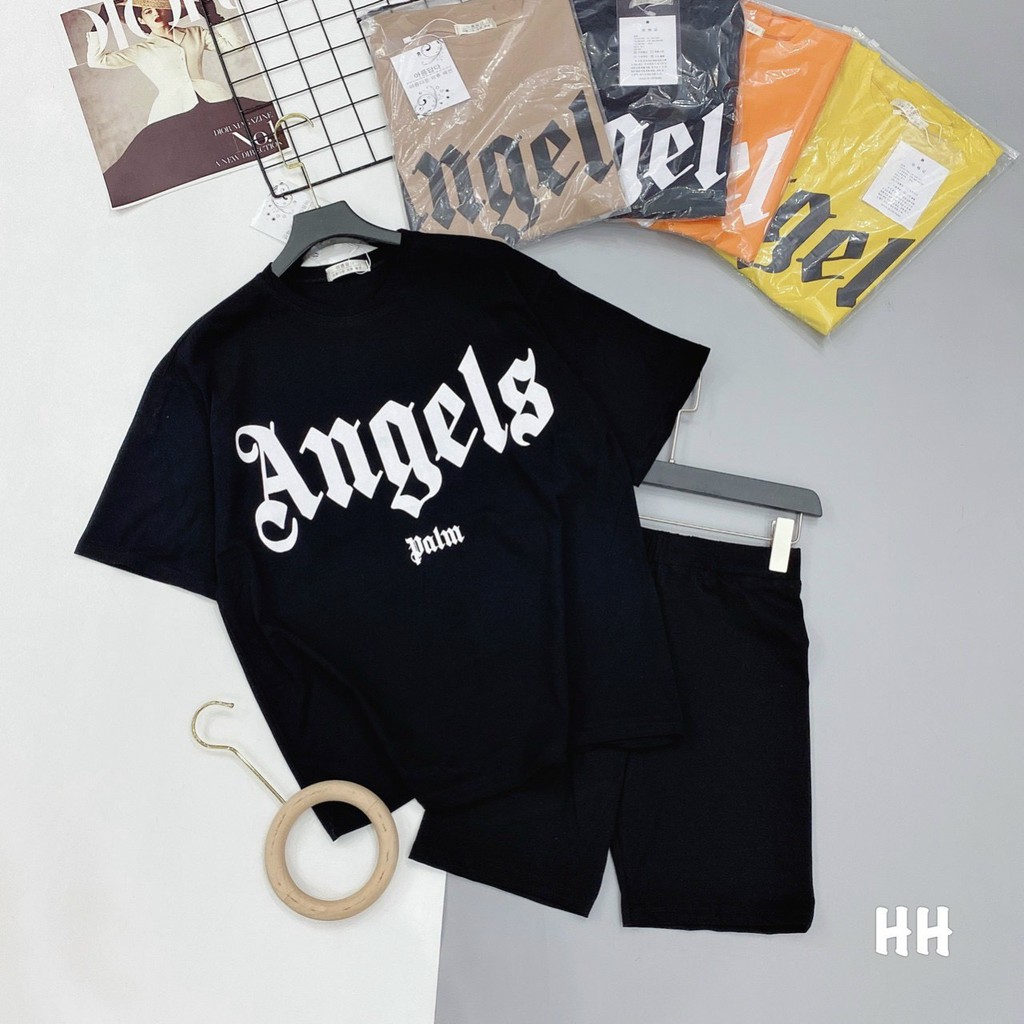 Sét áo in ANGLE quần legging cộc cho nữ .. | BigBuy360 - bigbuy360.vn