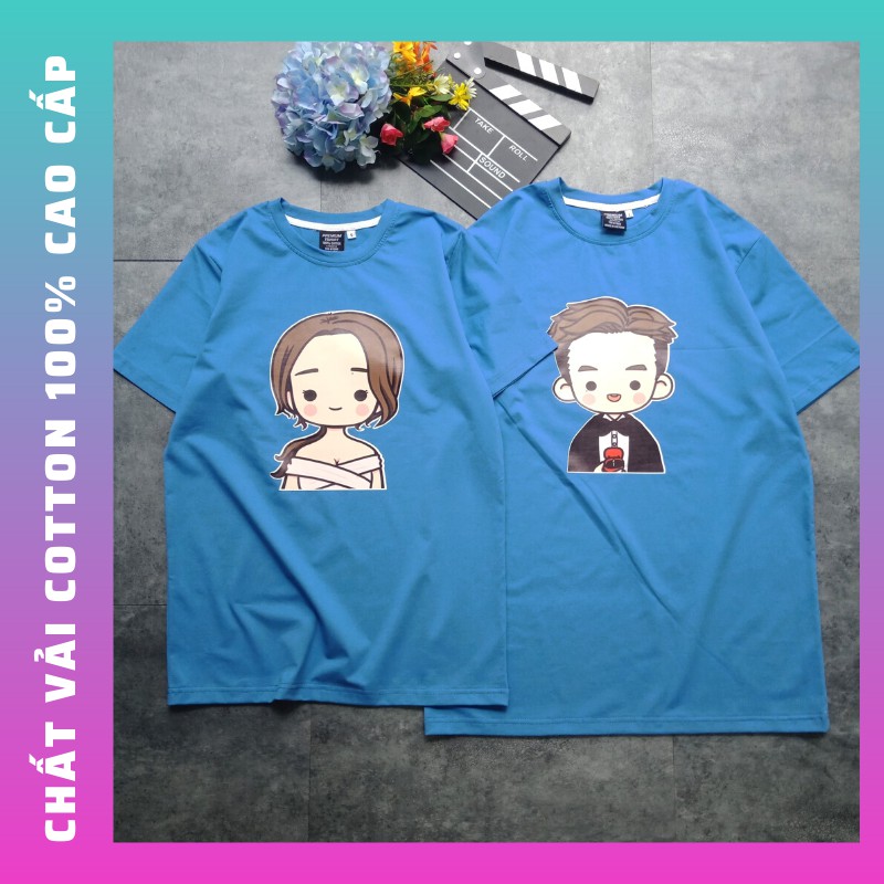 BST mẫu Áo đôi nam nữ 2021 form unisex chất đẹp thun cotton 100% cao cấp