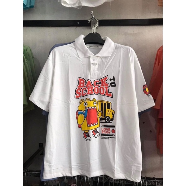 Áo thun POLO FORM rộng tay lỡ giấu quần (kèm ảnh thật)