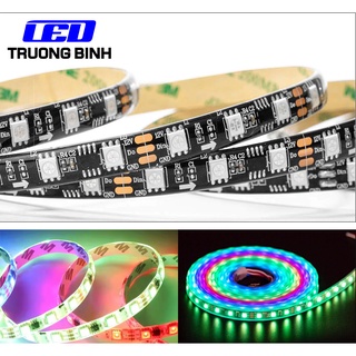 ĐÈN LED DÂY FULL MÀU WS2811 60LED/MÉT CUỘN 5 MÉT ĐIỆN ÁP 12V