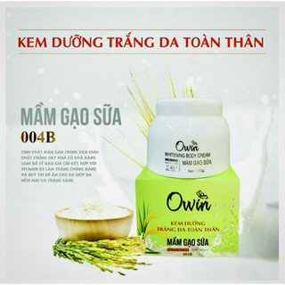 Kem trắng da mầm gạo sữa Owin( tặng tẩy tế bào chết)