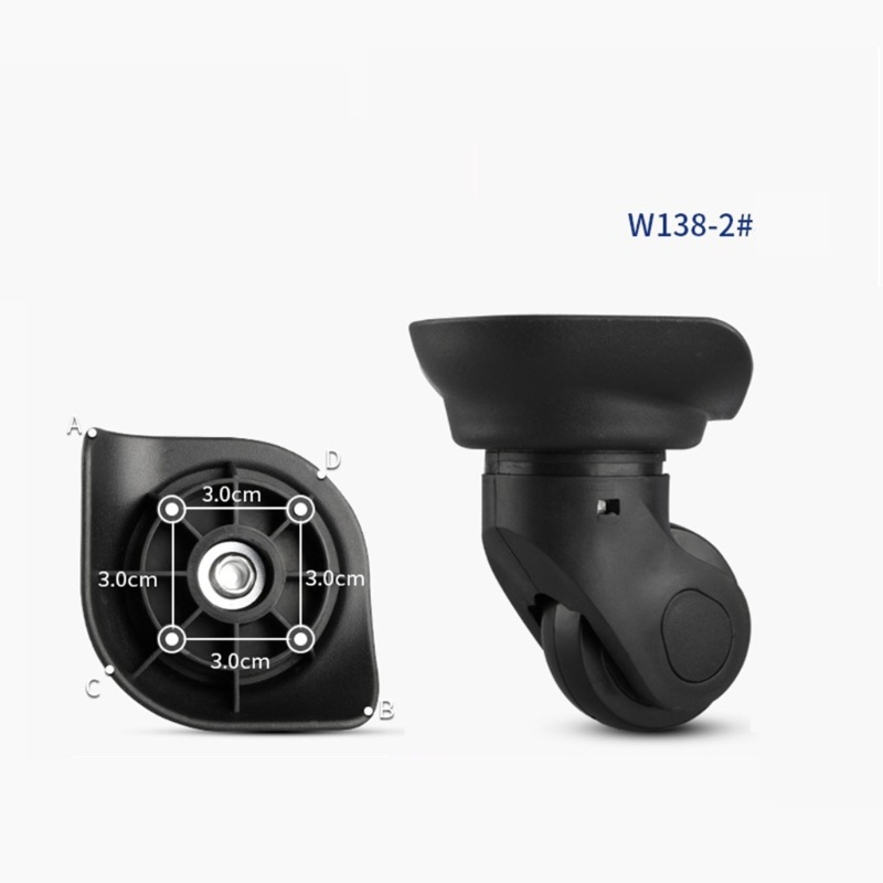 Bộ 2 Bánh Xe Đẩy Hành Lý Xoay 360 Độ