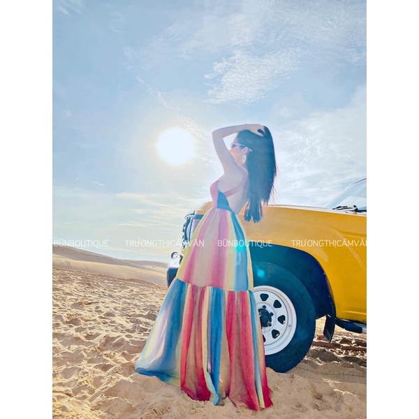 😉😉NEW TAG ĐẦM MAXI PHỐI MÀU ASHLEY