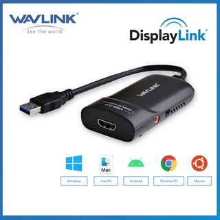  Đầu chuyển đổi WAVLINK USB 3.0 sang HDMI thích hợp cho Windows   OS   Ubuntu   ChromeOS   Android 