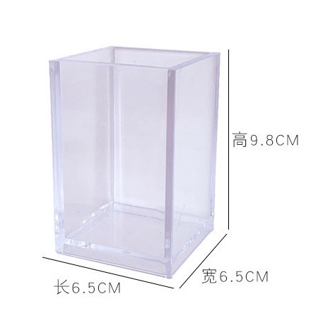 Hộp bút trong suốt acrylic hộp đựng lưu trữ đồ trang điểm văn phòng phẩm