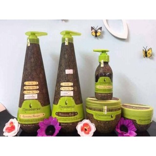 Sét CẶP GỘI XẢ TRẺ HOÁ TÓC MACADAMIA + DẦU HẤP +TINH DẦU