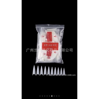 Móng nối Hàn form nhọn dài đục , móng tip form nhọn dài