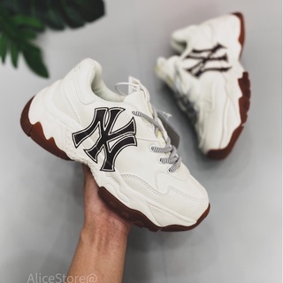 (FULL BOX +  VIDEO)GIÀY MLB NY ĐẾ NÂU