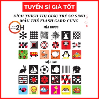 [SỈ IB SHOP] BỘ THẺ CỨNG KÍCH THÍCH THỊ GIÁC CHO BÉ SƠ SINH