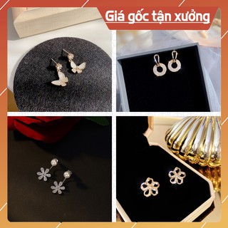 Khuyên tai 💖GIÁ HỦY DIỆT💖 nhỏ xinh, chân bạc, không kích ứng, không hoen ghỉ (nhiều mẫu)