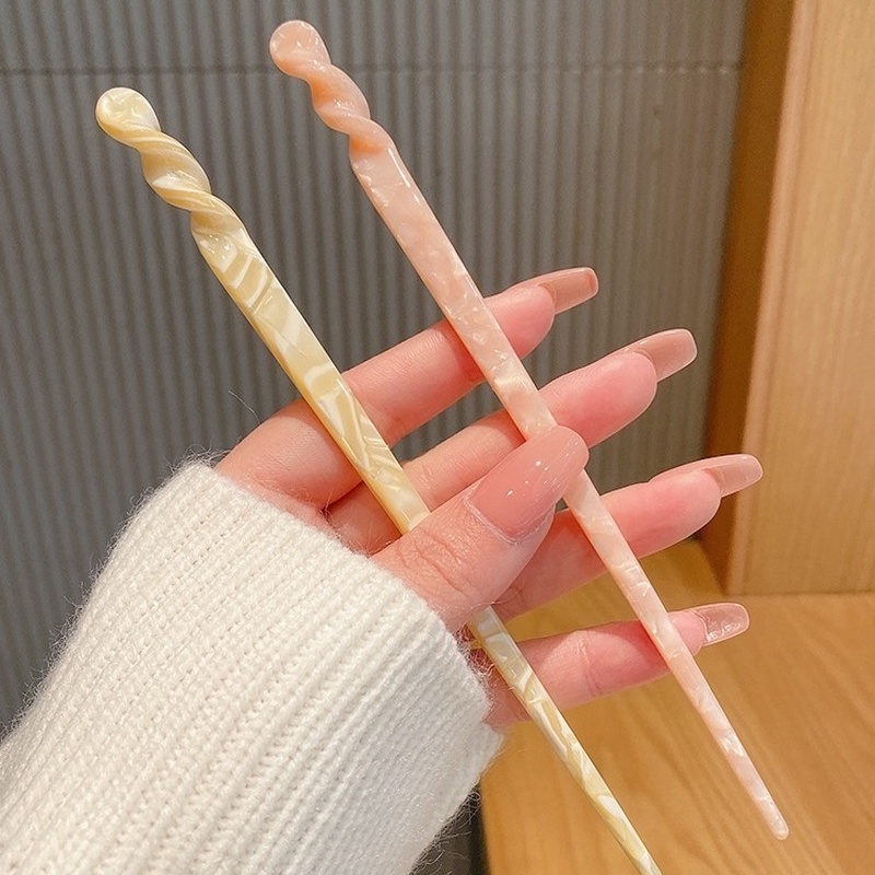 Trâm cài búi tóc acetate phong cách đơn giản dành cho nữ