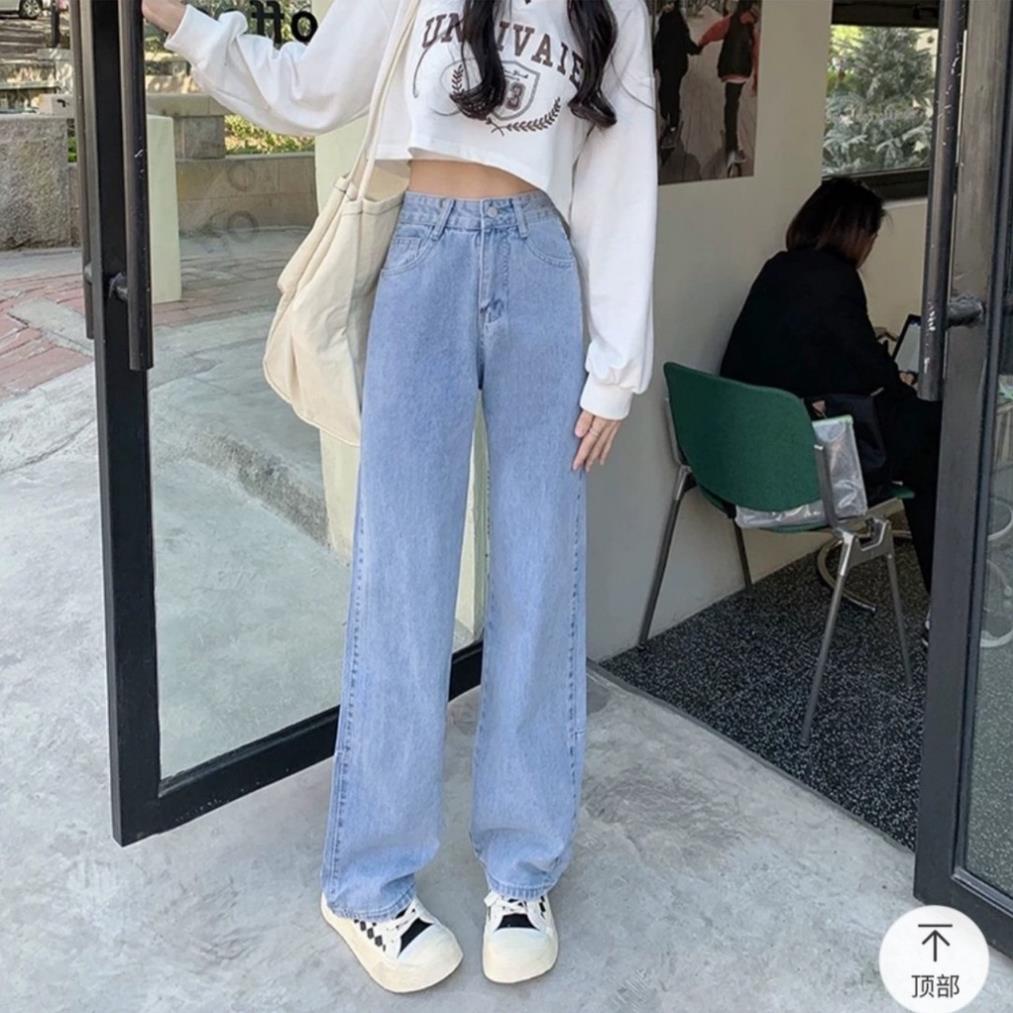 Quần bò baggy nữ quần jean baggy nữ quần jeans nữ lưng cao cạp cao quần nữ đẹp 3 size S M L hot 2022 HoHaJean22 | BigBuy360 - bigbuy360.vn