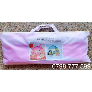 lều công chúa màu hồng