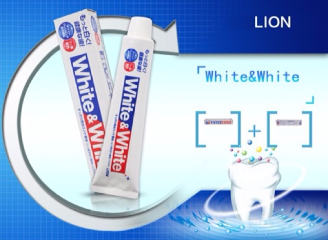 (HCM) Kem đánh răng White & White (Lion) Nhật Bản