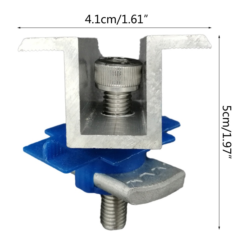 Set 10 Kẹp Tấm Pin Năng Lượng Mặt Trời Bằng Hợp Kim Nhôm
