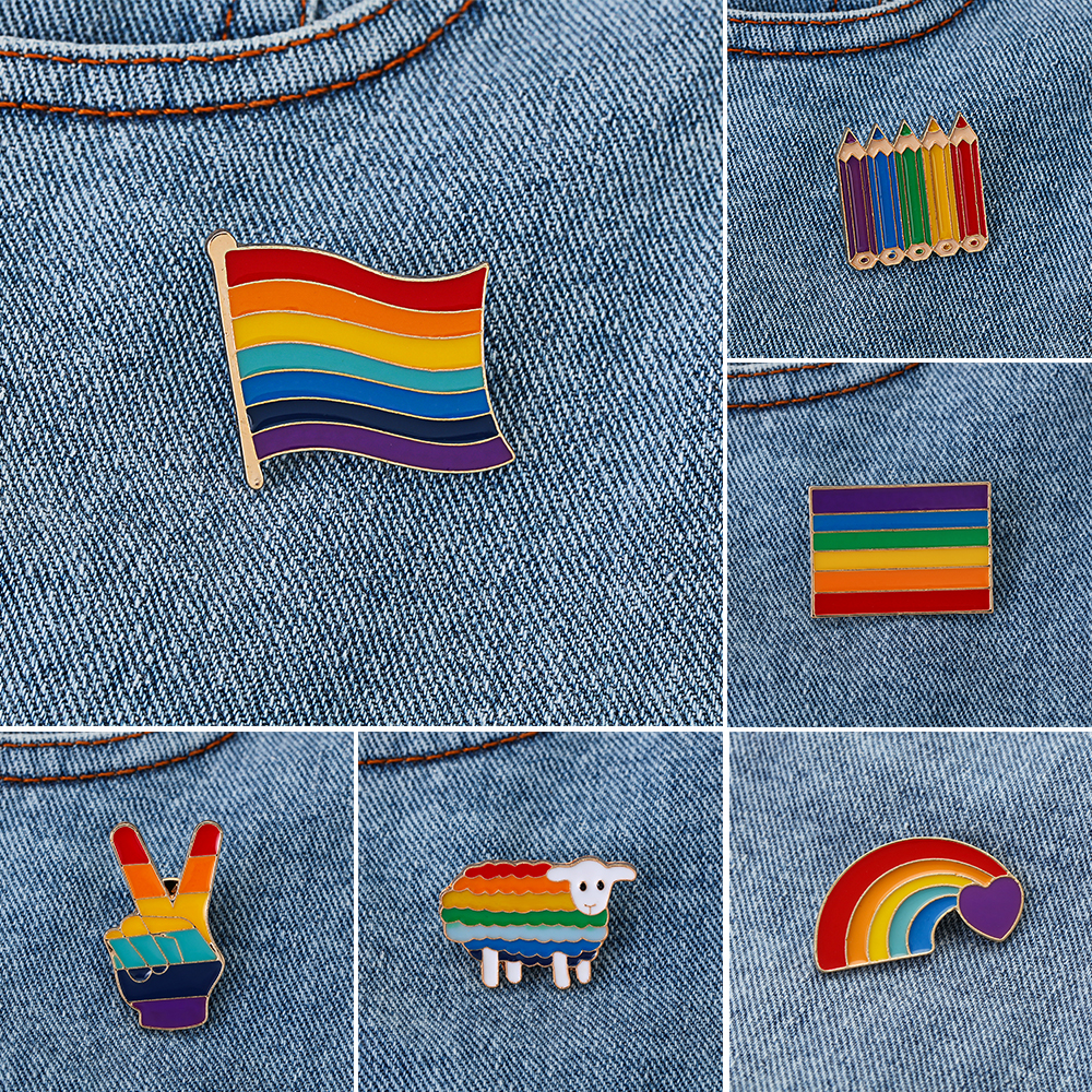 Trâm Cài Áo Hình Cầu Vồng Mihan1 Thời Trang