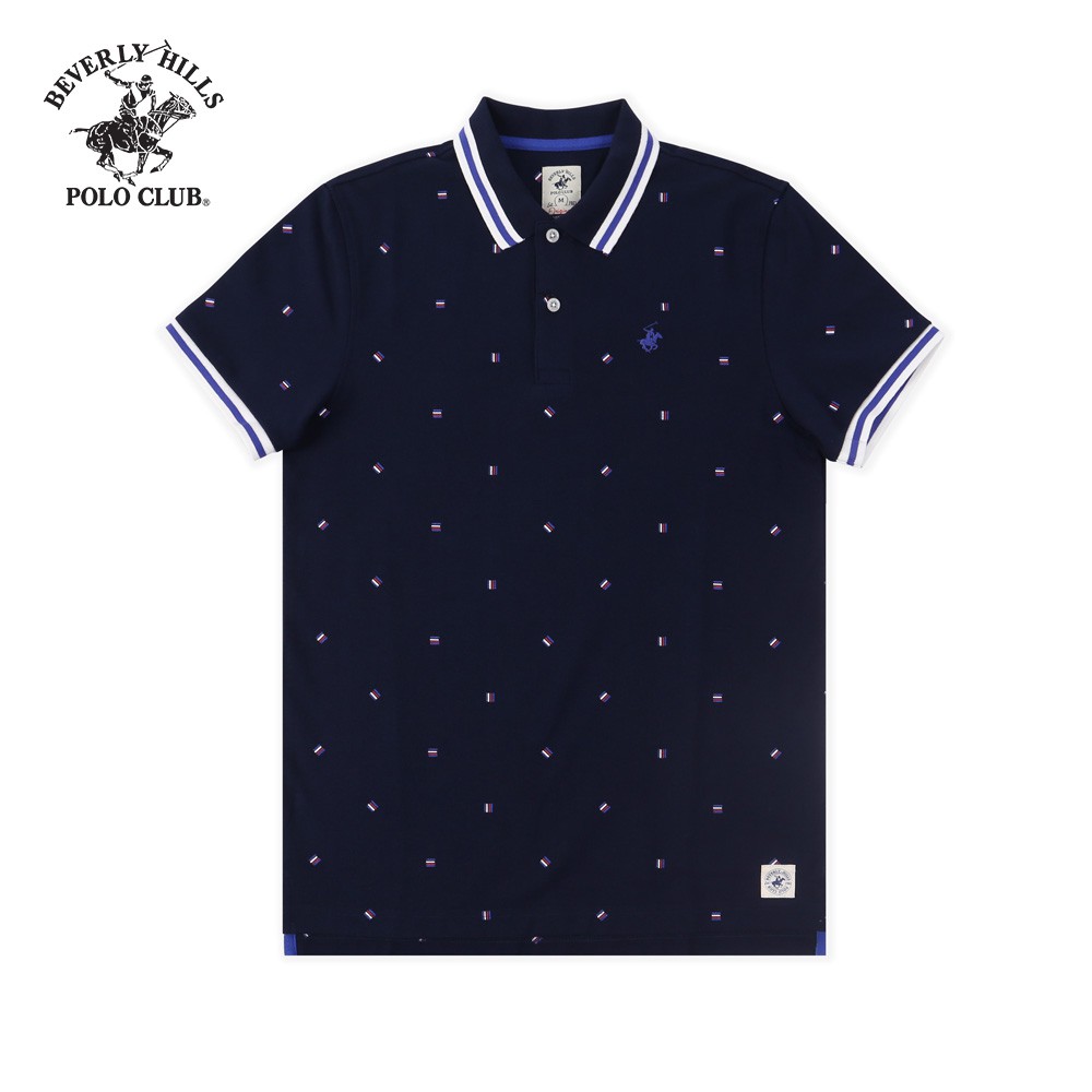 Áo polo ngắn tay Nam Beverly Hills Polo Club Regularfit Cotton Navy PMRSS20TL116