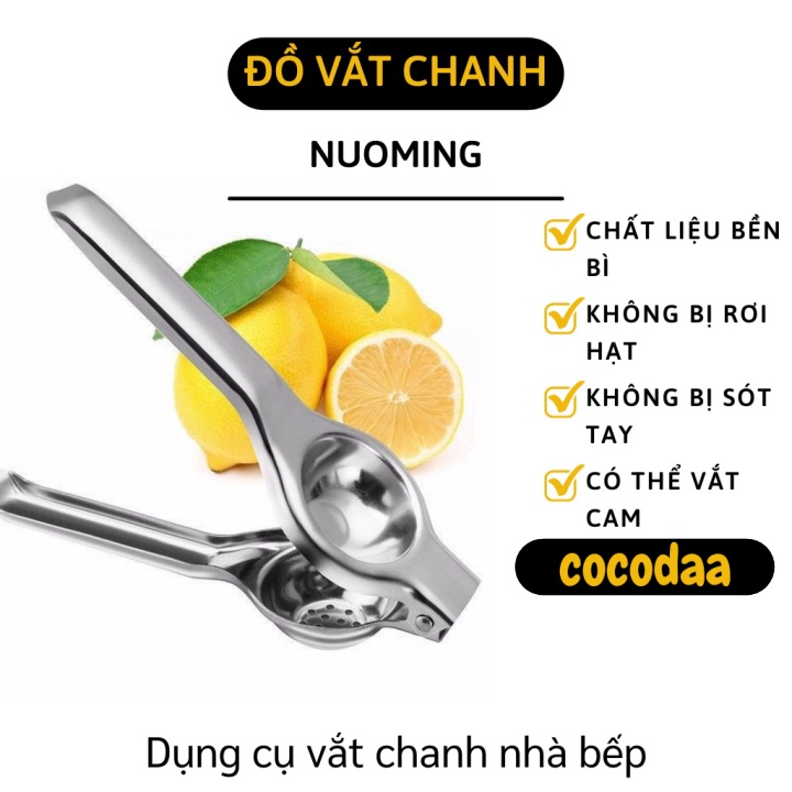 Kẹp Vắt Chanh - Dụng Cụ Ép Chanh Inox Bền Cầm Chắc Tay Cao Cấp Nuoming 3170 [FREESHIP]