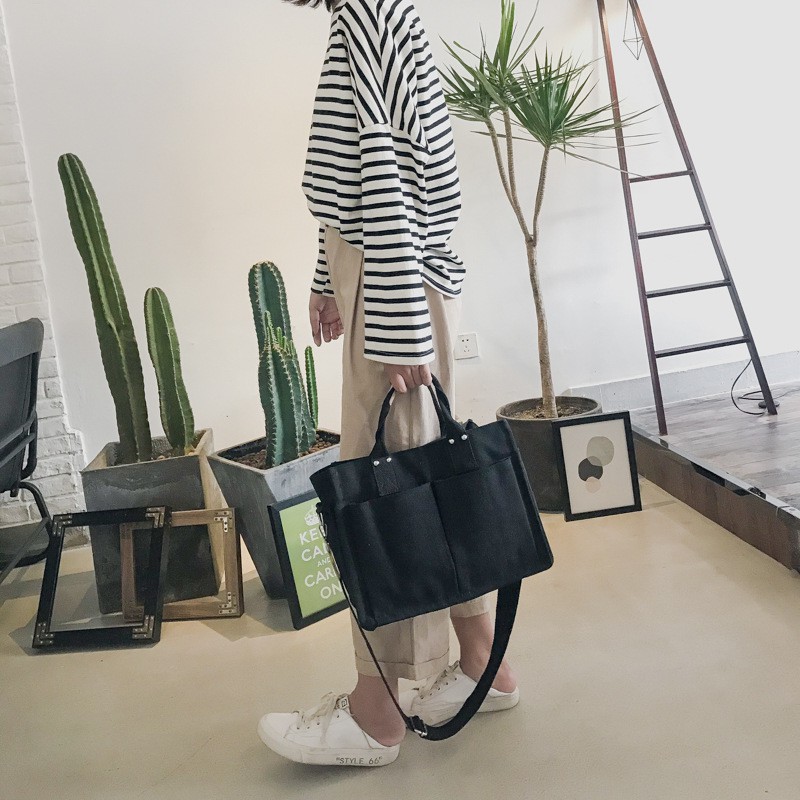 Túi tote túi vải canvas, vải bố ONNIE Hàn Quốc mẫu mới nhất cực bền tiện dụng