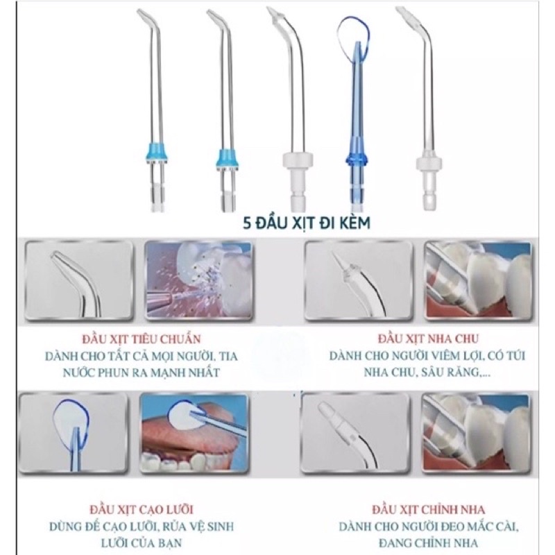 [Chính Hãng] Máy tăm nước H2OFLOSS Hf 9P thế hệ mới vệ sinh răng miệng sạch sẽ tiện gọn