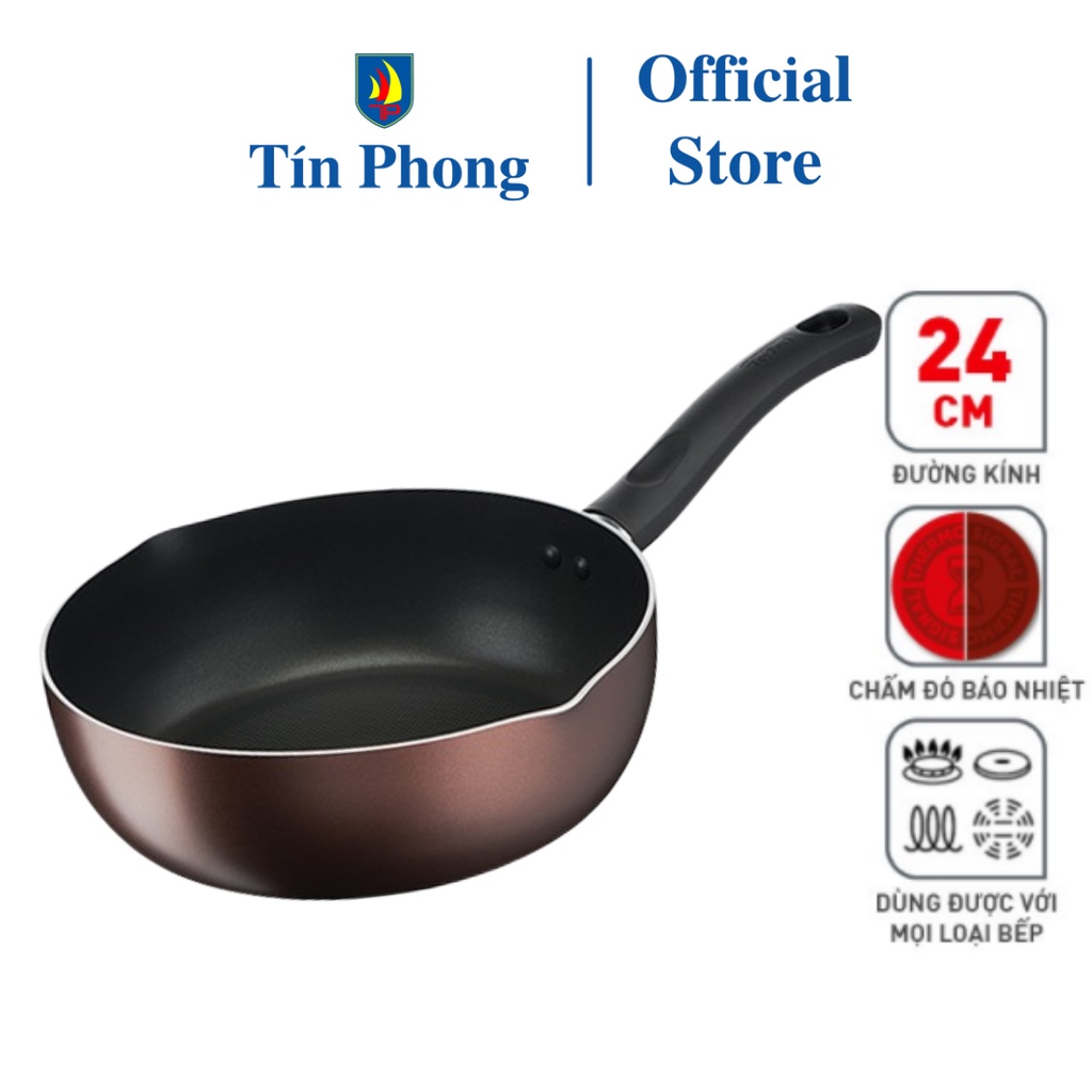 Chảo chiên sâu lồng chống dính Tefal Day By Day 24cm (G1436405)