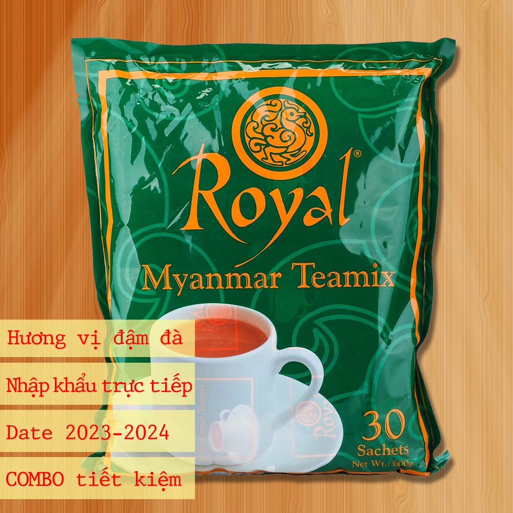 Trà Sữa Royal Myanmar - Thương Hiệu Số 1 Thị Trường Trà Sữa Việt Nam ( túi lớn 30 gói) [DATE 2023]