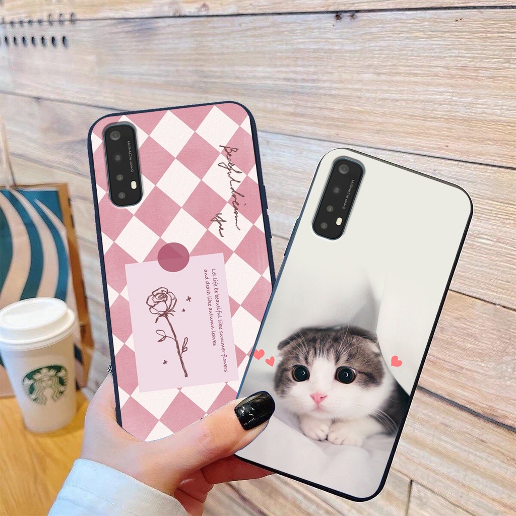 Ốp lưng Realme 7 in hình cao cấp mẫu kẻ caro,mikenbe@r siêu hot