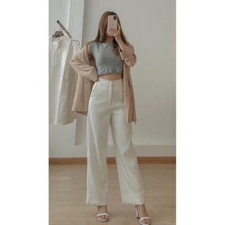 Áo croptop xám RUCHAN