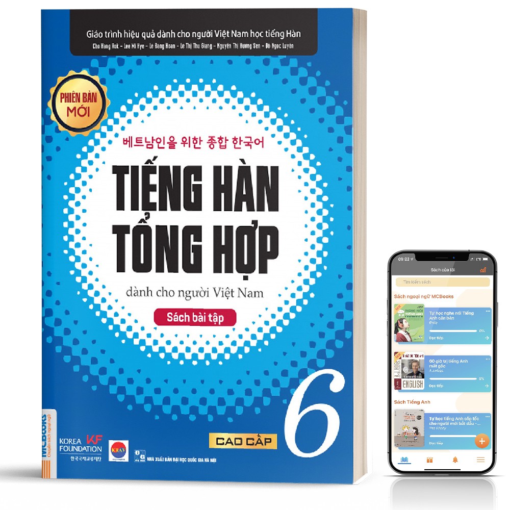 Sách - Tiếng Hàn Tổng Hợp Dành Cho Người Việt Nam Trình Độ Cao Cấp 6 - Sách Bài Tập