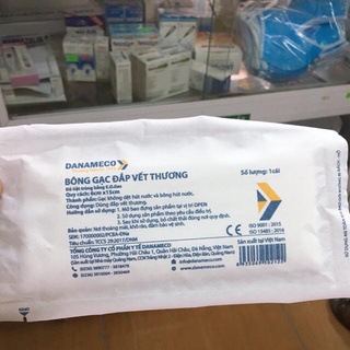Bông gạc đắp vết thương - vết bỏng - vết mổ danameco - bảo thạch - an lành vô trùng từng miếng nhiều kích thước