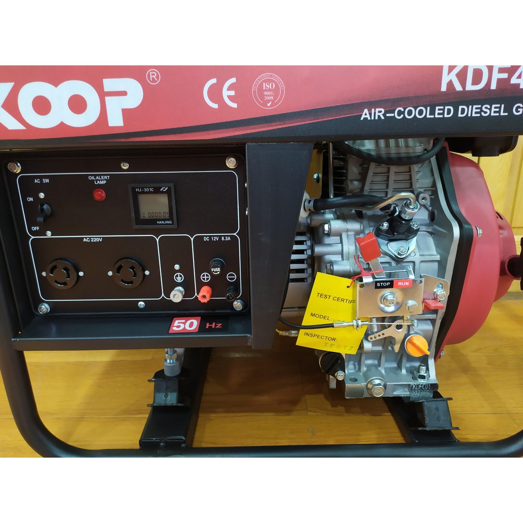 Máy Phát Điện Chạy Dầu 3Kw Koop KDF4000X