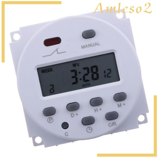 [Amleso2] Thời gian rơle hẹn giờ kỹ thuật số DC 12V của điện tử hàng tuần