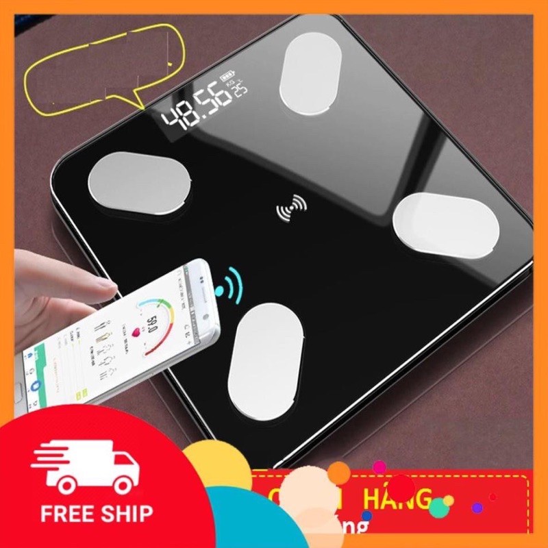 Cân điện tử kết nối Bluetooth đo cân nặng chỉ số sức khoẻ, kiểm soát ăn uống