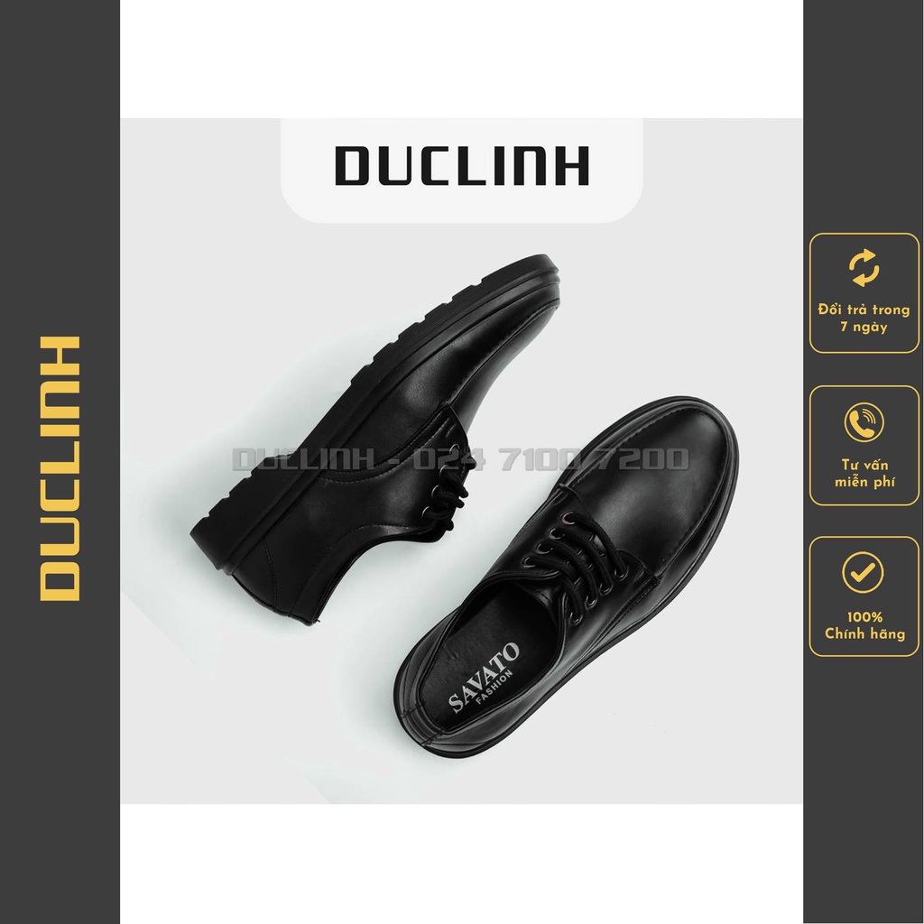 Giày Derby đen nhám Hàn Quốc, Da Độc Quyền, Dễ phối đồ đi làm đi học đi chơi, Giày thời trang xu hướng