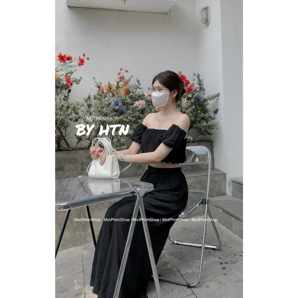 BỘ SET ÁO ĐŨI TAY BỒNG + QUẦN SUÔNG, set 3 món, tay tháo rời dễ phối