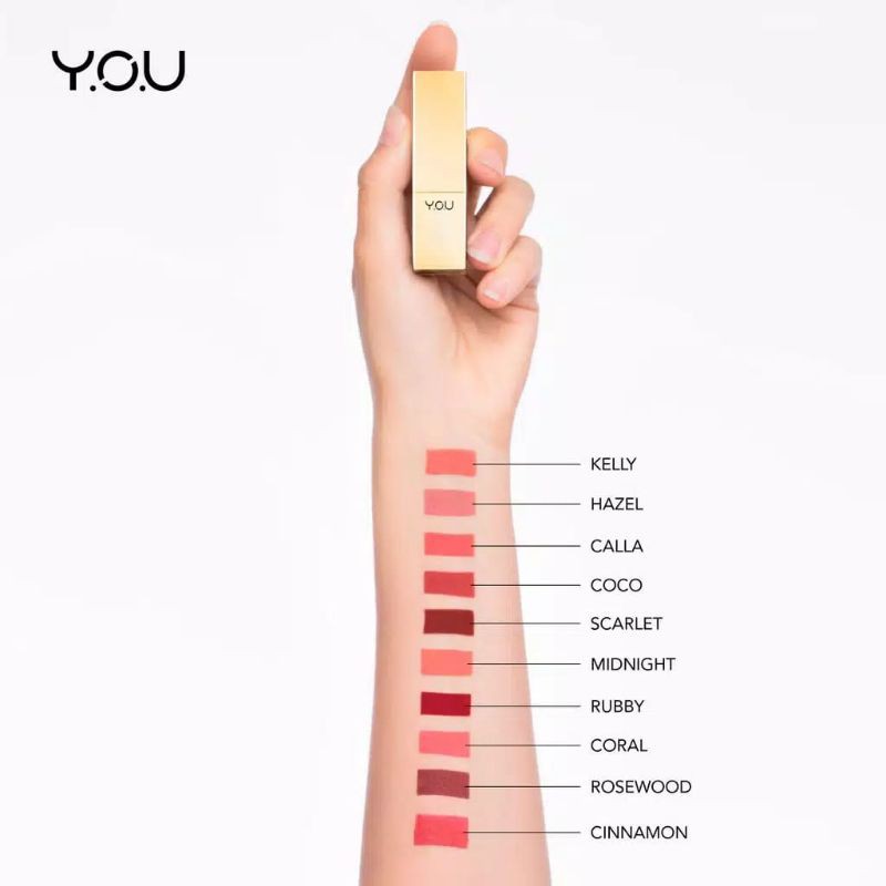 (hàng Mới Về) Son Lì Thiết Kế Vỏ Màu Vàng Đồng Cổ Điển | BigBuy360 - bigbuy360.vn