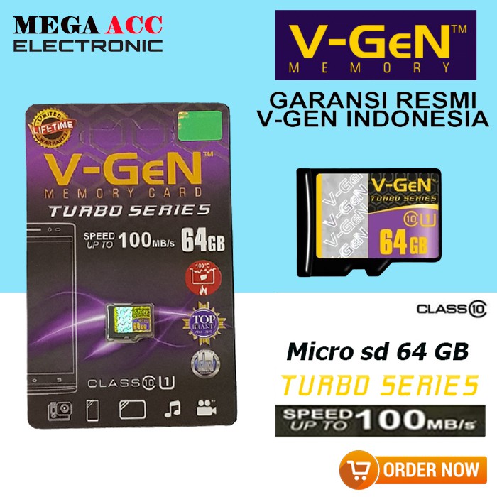 Bộ Vi Mạch Turbo V-gen Uhs-1 Class-10 100mb / S 64gb | BigBuy360 - bigbuy360.vn