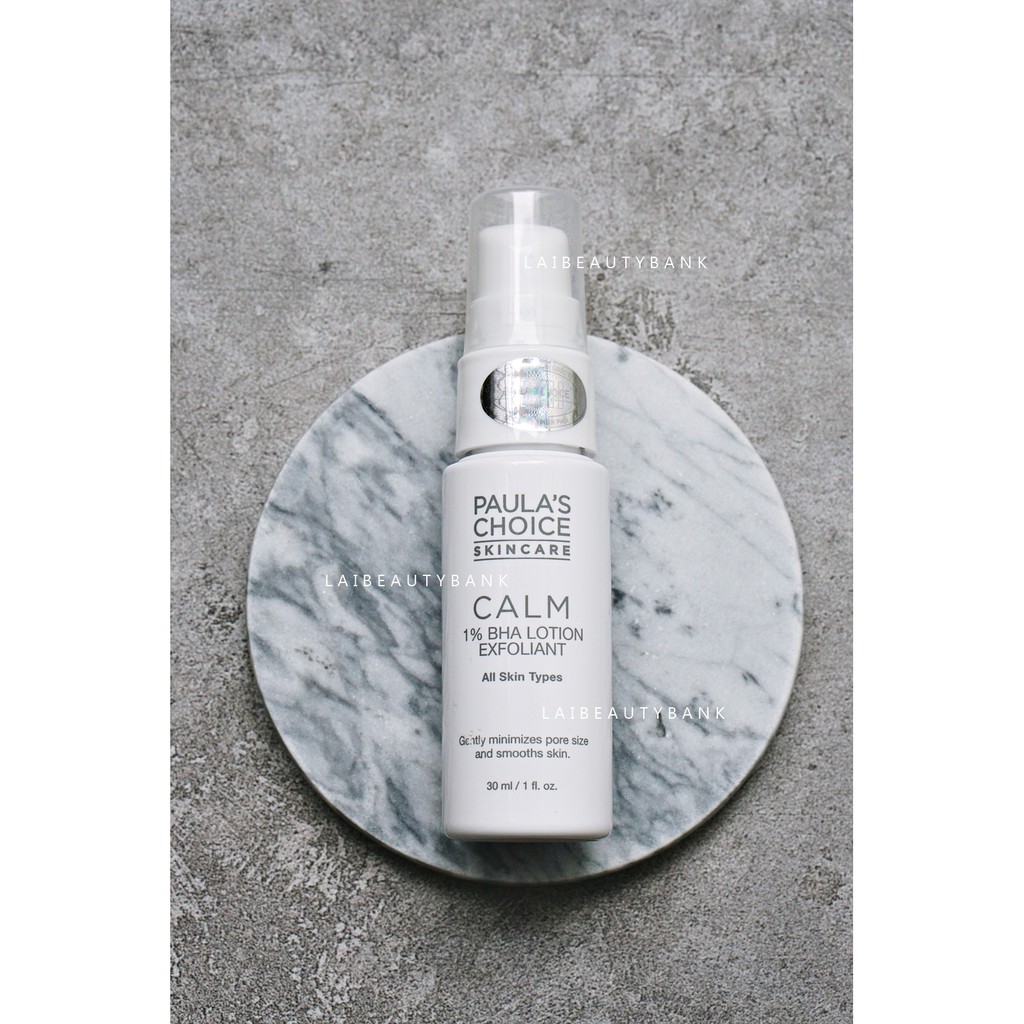 [30ml DATE 8/2022] Tẩy da chết hoá học 1% BHA cho da nhạy cảm Paula's Choice‎ Calm 1% BHA Lotion Exfoliant