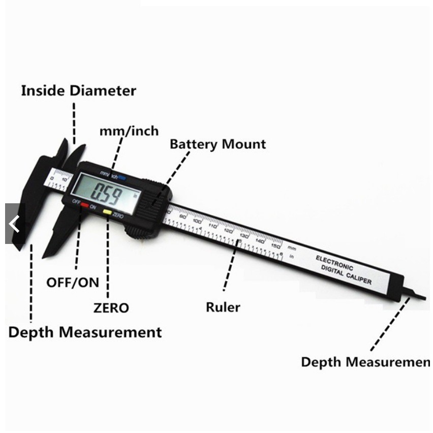 Thước kẹp điện tử 150mm - HV Store 518