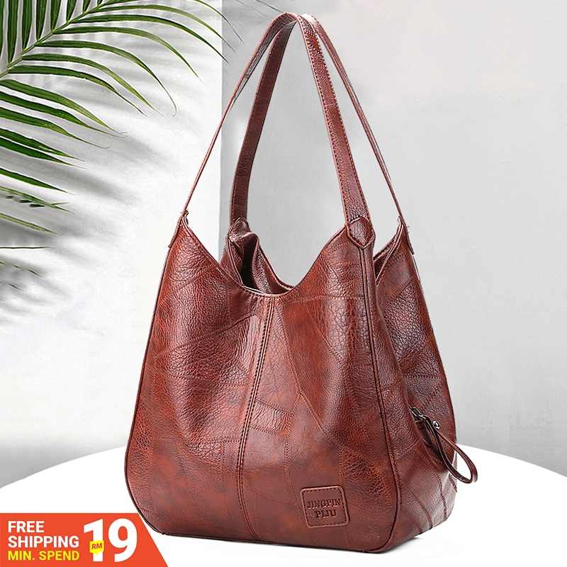 ️ ✨Ready Stock✨  ✨Ready Stock✨   TÚI XÁCH NỮ ĐEO VAI RETRO QUAI NGỌC SANG CHẢNH Xách B1101