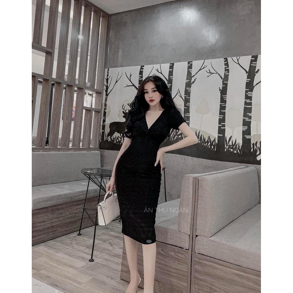 [MẪU MỚI] Đầm Body Xoắn Ngực Tay Ngắn Thun Borip Thích Hợp Mặc Đi Tiệc Đi Làm Đi Chơi Phù Hợp Với Mọi Phong Cách | BigBuy360 - bigbuy360.vn