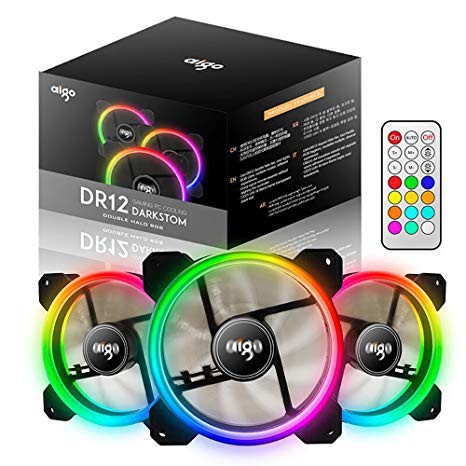 Quạt Fan case AIGO DR12 Led RGB 16 Triệu Màu Chính hãng