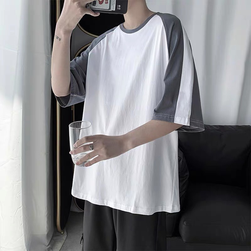 Áo thun nam nữ tay lỡ form rộng unisex cotton đẹp hàng Quảng Châu ANDOSA AT02