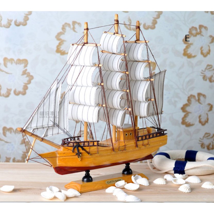 Decor thuận buồm xuôi gió, con thuyền trang trí, làm quà tặng ý nghĩa