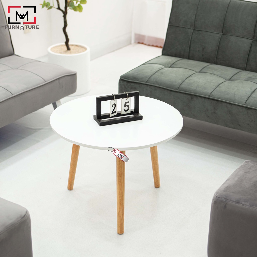 Bàn trà mặt tròn D60 chân tháo ráp - MW FURNITURE